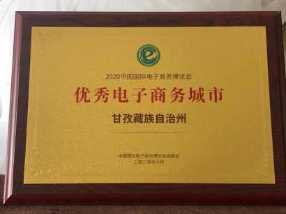 “甘孜电商”摘桂国际电子商务博览会最佳电商城市奖、最佳组织奖